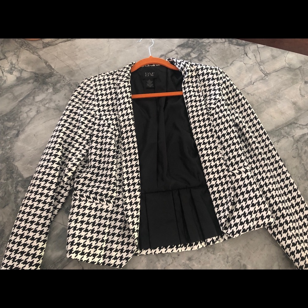 Houndstooth blazer